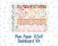 Kit 0271 - 8.5x11 - Plum Paper - Dashboard Kit - June - Strawberry Shore