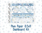 Kit 0249 - 8.5x11 - Plum Paper - Dashboard Kit - January - Icy Lace
