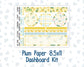 Kit 0227 - 8.5x11 - Plum Paper - Dashboard Kit - July - Lemon Grove