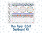 Kit 0258 - 8.5x11 - Plum Paper - Dashboard Kit - March - Plant Therapy