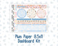 Kit 0305 - 8.5x11 - Plum Paper - Dashboard Kit - December - Sugarplum Parade