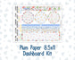 Kit 0279 - 8.5x11 - Plum Paper - Dashboard Kit - August - Not Ready For School