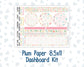 Kit 0260 - 8.5x11 - Plum Paper - Dashboard Kit - April - Pastel Egg Hunt