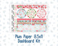 Kit 0276 - 8.5x11 - Plum Paper - Dashboard Kit - July - Melon Crush