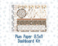Kit 0303 - 8.5x11 - Plum Paper - Dashboard Kit - November - Into The Woods