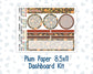 Kit 0302 - 8.5x11 - Plum Paper - Dashboard Kit - November - Thankful Season