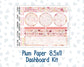 Kit 0294 - 8.5x11 - Plum Paper - Dashboard Kit - September - Rosy Reveria