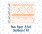 Kit 0228 - 8.5x11 - Plum Paper - Dashboard Kit - August - Just Peachy