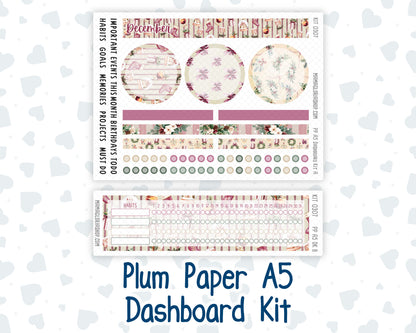 Kit 0307 - A5 - Plum Paper - Dashboard Kit - December - Velvet Hearth