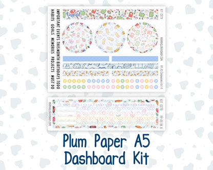 Kit 0279 - A5 - Plum Paper - Dashboard Kit - August - Not Ready For School
