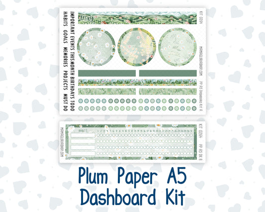 Kit 0264 - A5 - Plum Paper - Dashboard Kit - May - Spring Walk