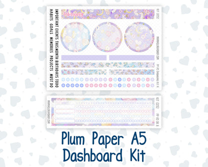 Kit 0252 - A5 - Plum Paper - Dashboard Kit - February - Tokyo Candy Cloud