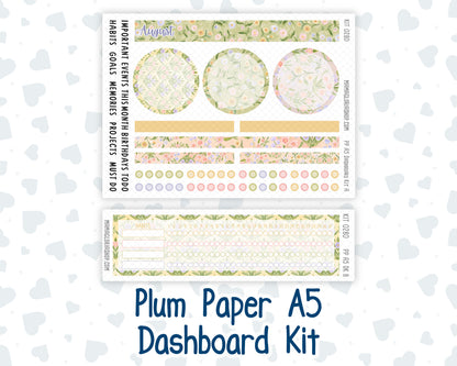 Kit 0280 - A5 - Plum Paper - Dashboard Kit - Half Past Six In August