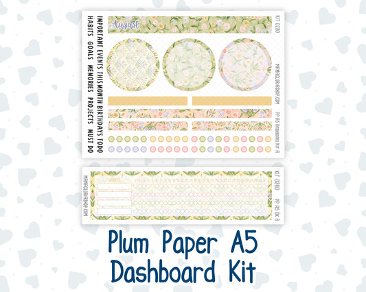 Kit 0280 - A5 - Plum Paper - Dashboard Kit - Half Past Six In August