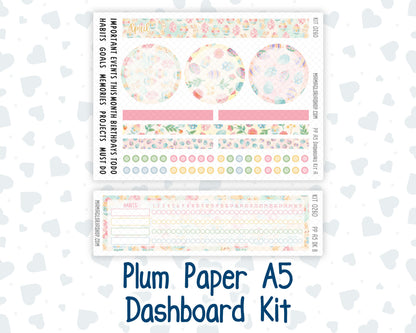 Kit 0260 - A5 - Plum Paper - Dashboard Kit - April - Pastel Egg Hunt