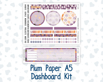 Kit 0236 - A5 - Plum Paper - Dashboard Kit - October - Sweet & Spooky