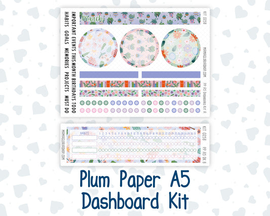 Kit 0258 - A5 - Plum Paper - Dashboard Kit - March - Plant Therapy