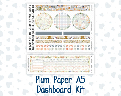 Kit 0300 - A5 - Plum Paper - Dashboard Kit - October - Autumn Stroll