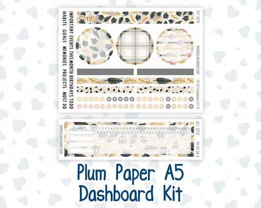 Kit 0272 - A5 - Plum Paper - Dashboard Kit - May - Graduation