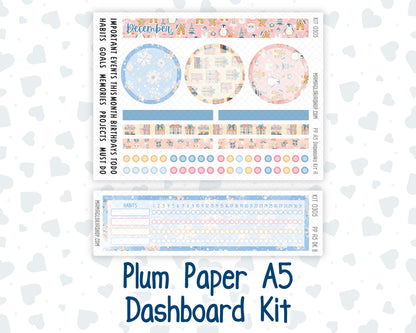 Kit 0305 - A5 - Plum Paper - Dashboard Kit - December - Sugarplum Parade