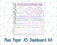 Kit 0252 - A5 - Plum Paper - Dashboard Kit - February - Tokyo Candy Cloud