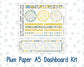 Kit 0274 - A5 - Plum Paper - Dashboard Kit - July - Sunny Lemon Shore