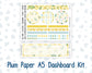 Kit 0227 - A5 - Plum Paper - Dashboard Kit - July - Lemon Grove