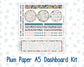 Kit 0275 - A5 - Plum Paper - Dashboard Kit - July - Tropical Safari Blush