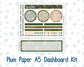Kit 0242 - A5 - Plum Paper - Dashboard Kit - November - Cottage Autumn