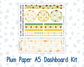 Kit 0277 - A5 - Plum Paper - Dashboard Kit - August - Sunflower Drama Club