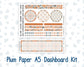 Kit 0237 - A5 - Plum Paper - Dashboard Kit - October - Forest Folk