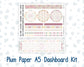 Kit 0232 - A5 - Plum Paper - Dashboard Kit - September - Heirloom Garden