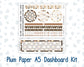 Kit 0303 - A5 - Plum Paper - Dashboard Kit - November - Into The Woods
