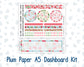 Kit 0276 - A5 - Plum Paper - Dashboard Kit - July - Melon Crush