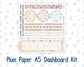 Kit 0270 - A5 - Plum Paper - Dashboard Kit - June - Beachside Bliss