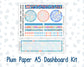 Kit 0268 - A5 - Plum Paper - Dashboard Kit - June - Sea Sweeties