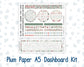 Kit 0245 - A5 - Plum Paper - Dashboard Kit - December - Vintage Christmas
