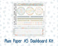 Kit 0261 - A5 - Plum Paper - Dashboard Kit - April - Llama Spring