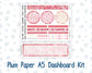 Kit 0254 - A5 - Plum Paper - Dashboard Kit - February - Valentine Village