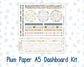 Kit 0300 - A5 - Plum Paper - Dashboard Kit - October - Autumn Stroll
