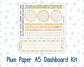 Kit 0280 - A5 - Plum Paper - Dashboard Kit - Half Past Six In August