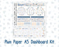 Kit 0299 - A5 - Plum Paper - Dashboard Kit - October - Book Nook