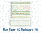 Kit 0256 - A5 - Plum Paper - Dashboard Kit - March - Froggy Luck