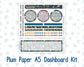 Kit 0304 - A5 - Plum Paper - Dashboard Kit - November - Autumn In Bloom