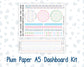 Kit 0262 - A5 - Plum Paper - Dashboard Kit - April - Spring Puffs