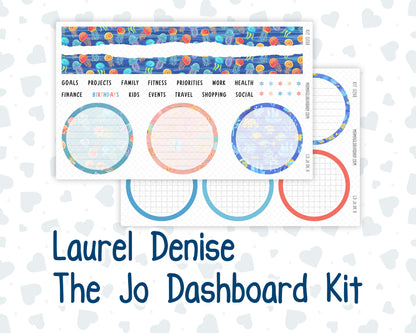 Kit 0268 - Laurel Denise The Jo Planner - Dashboard Kit - June - Sea Sweeties