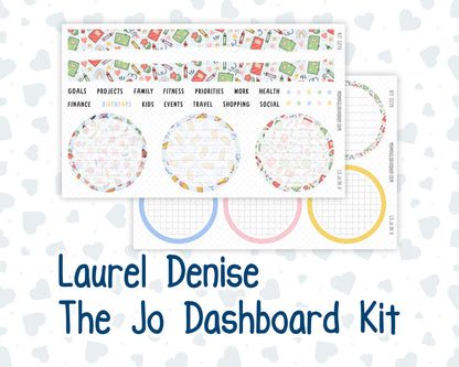 Kit 0279 - Laurel Denise The Jo Planner - Dashboard Kit - August - Not Ready For School