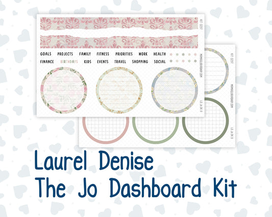 Kit 0257 - Laurel Denise The Jo Planner - Dashboard Kit - March - Blush Garden