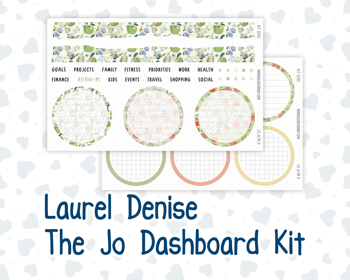Kit 0295 - Laurel Denise The Jo Planner - Dashboard Kit - September - Apple Harvest