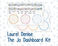 Kit 0270 - Laurel Denise The Jo Planner - Dashboard Kit - June - Beachside Bliss